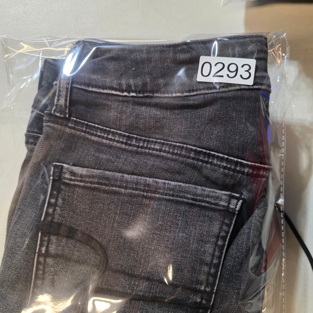 American Eagle Super Stretch Distressed Black Denim Shorts Womens Size 4 Frayed - Picture 14 of 14